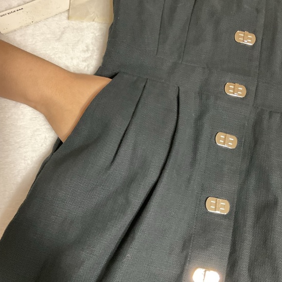 Aryn K Dress Mini Razor Back Gothic Grunge Punk Sz S Black Lined - Picture 11 of 15